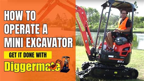 mini digger tricks|how to drive mini excavator.